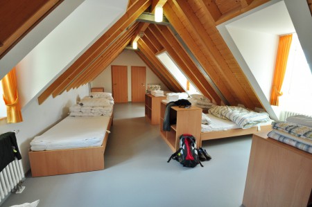 Unser Pilgerzimmer mit 7 Betten